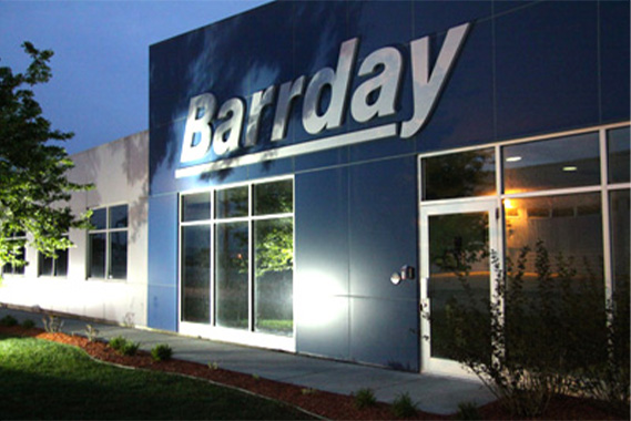 Front exterior of building at Barrday Inc.